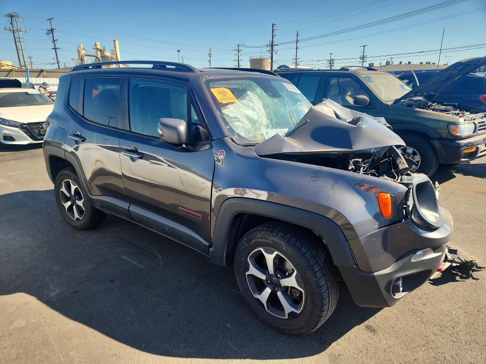 2021 Jeep Renegade VIN ZACNJDC1XMPM24538 COPART salvage auction — FRONT END, Ca - Salvage Certificate, sold $300 on 2026-08-05 (photo 4)