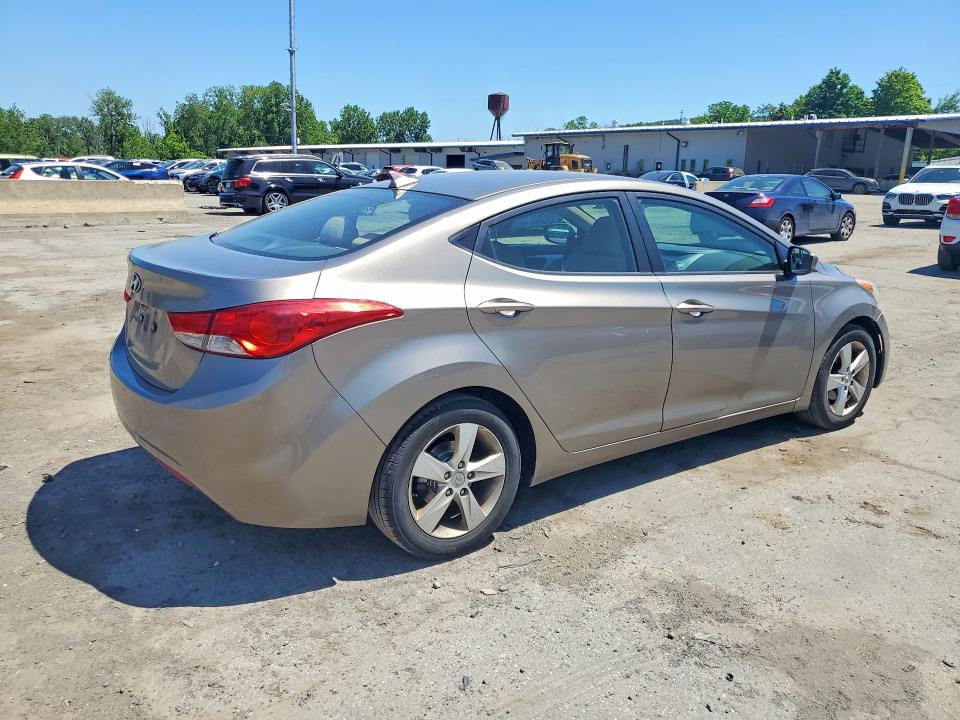 2013 Hyundai Elantra VIN 5NPDH4AE3DH272014 COPART salvage auction — FRONT END, Nj - Certificate Of Title, sold $625 on 2026-07-09 (photo 3)