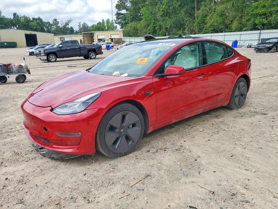 2021 Tesla Model 3 VIN 5YJ3E1EB7MF917989 COPART salvage auction — FRONT END, Nc - Dealer Only Clean Title, sold $10,300 on 2026-07-06 (photo 1)