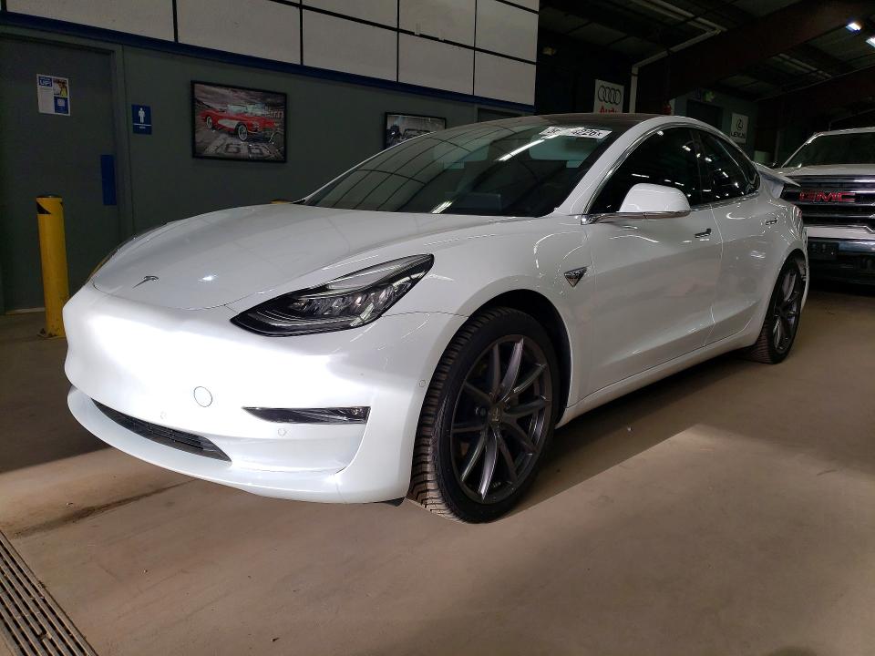2018 Tesla Model 3 VIN 5YJ3E1EA0JF051247 COPART salvage auction — REAR END, Ct - Cert Of Title-Salvage, sold $7,100 on 2026-07-09 (photo 1)
