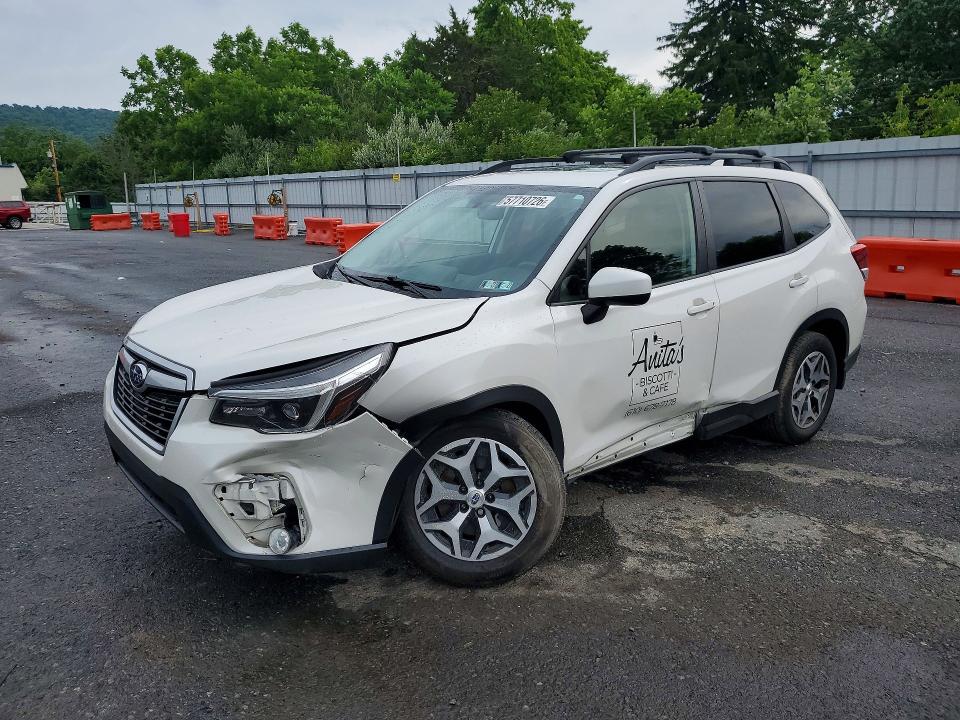 2021 Subaru Forester VIN JF2SKAJCXMH487542 COPART salvage auction — FRONT END, PA - CERTIFICATE OF SALVAGE, sold $4,750 on 2026-07-14 (photo 1)