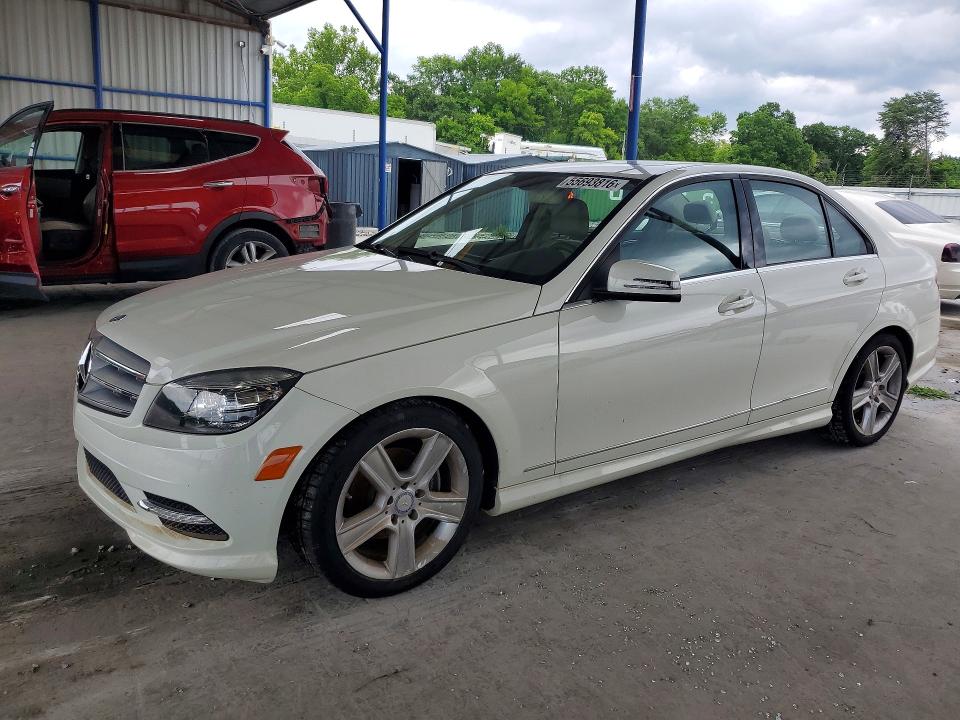 2011 Mercedes-benz C-klasse VIN WDDGF5EB5BR138044 COPART salvage auction — WATER/FLOOD, Ga - Cert Of Title-Flood Salvage, sold $1,450 on 2026-07-30 (photo 1)