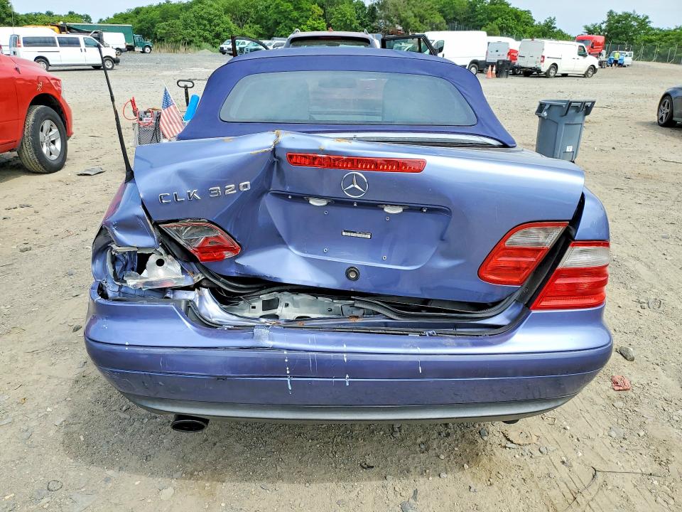 1999 Mercedes-benz Clk-klasse VIN WDBLK65G4XT009808 COPART salvage auction — REAR END, Md - Cert Of Salvage > 75% Damage, sold $900 on 2026-07-07 (photo 6)