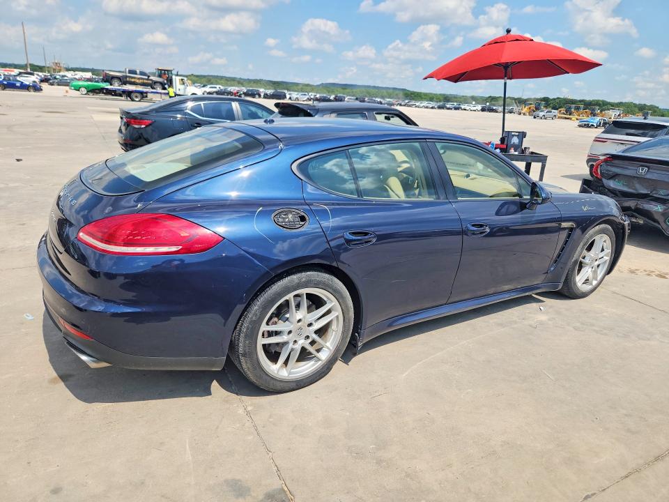 2014 Porsche Panamera VIN WP0AA2A70EL005200 COPART salvage auction — FRONT END, Tx - Cert Of Title-Rebuilt Salvage, sold $3,600 on 2026-07-27 (photo 3)