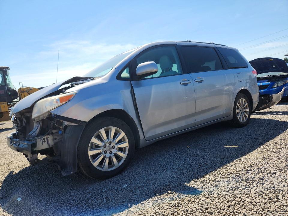 2012 Toyota Sienna VIN 5TDJK3DC0CS037460 COPART salvage auction — FRONT END, Or - Salvage Title Certificate, sold $1,650 on 2026-07-28 (photo 1)