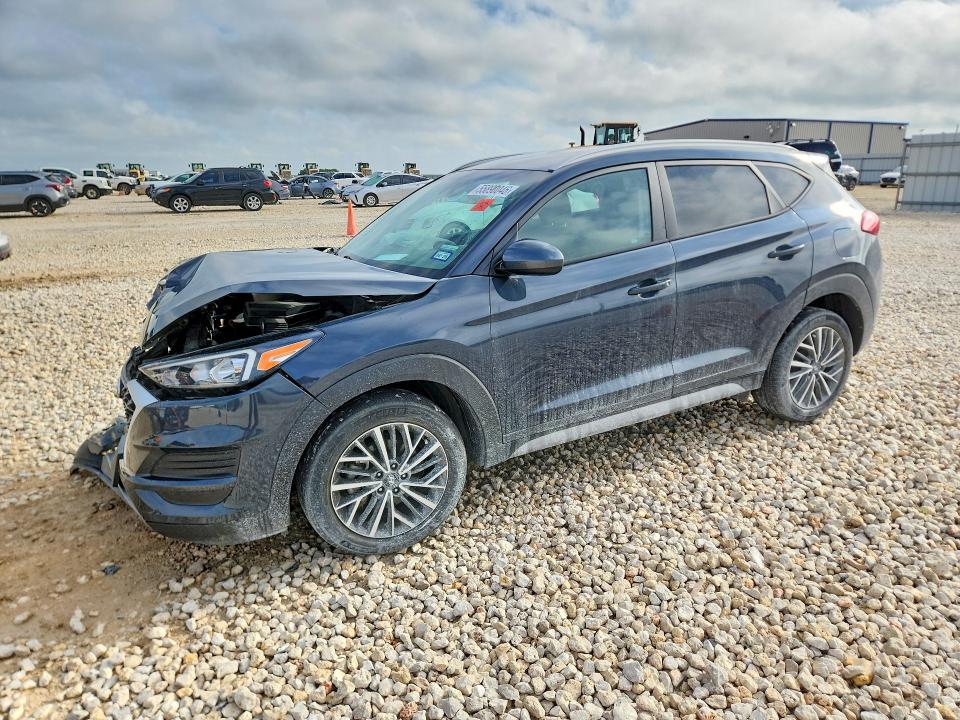 2021 Hyundai Tucson VIN KM8J33AL4MU339585 COPART salvage auction — FRONT END, Tx - Salvage Vehicle Title, sold $2,100 on 2026-07-23 (photo 1)