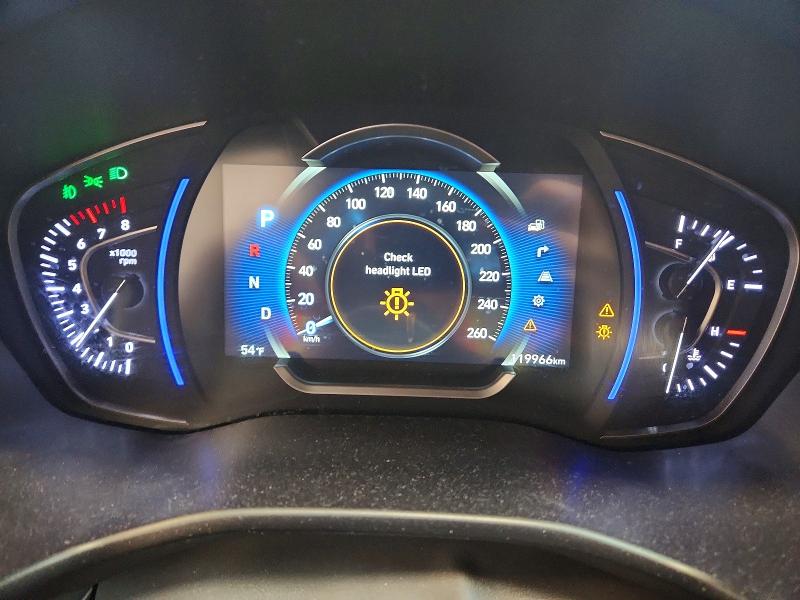 2020 Hyundai Santa fe VIN 5NMS5CAA0LH242195 COPART salvage auction — FRONT END, AB - BOS - SALVAGE, sold $6,400 on 2026-07-02 (photo 9)