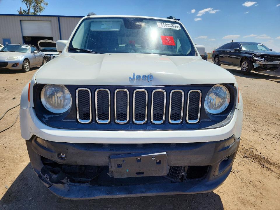 2017 Jeep Renegade VIN ZACCJBBB9HPF98986 COPART salvage auction — REAR END, Nm - Cert Of Title-Salvage, sold $525 on 2026-07-13 (photo 5)
