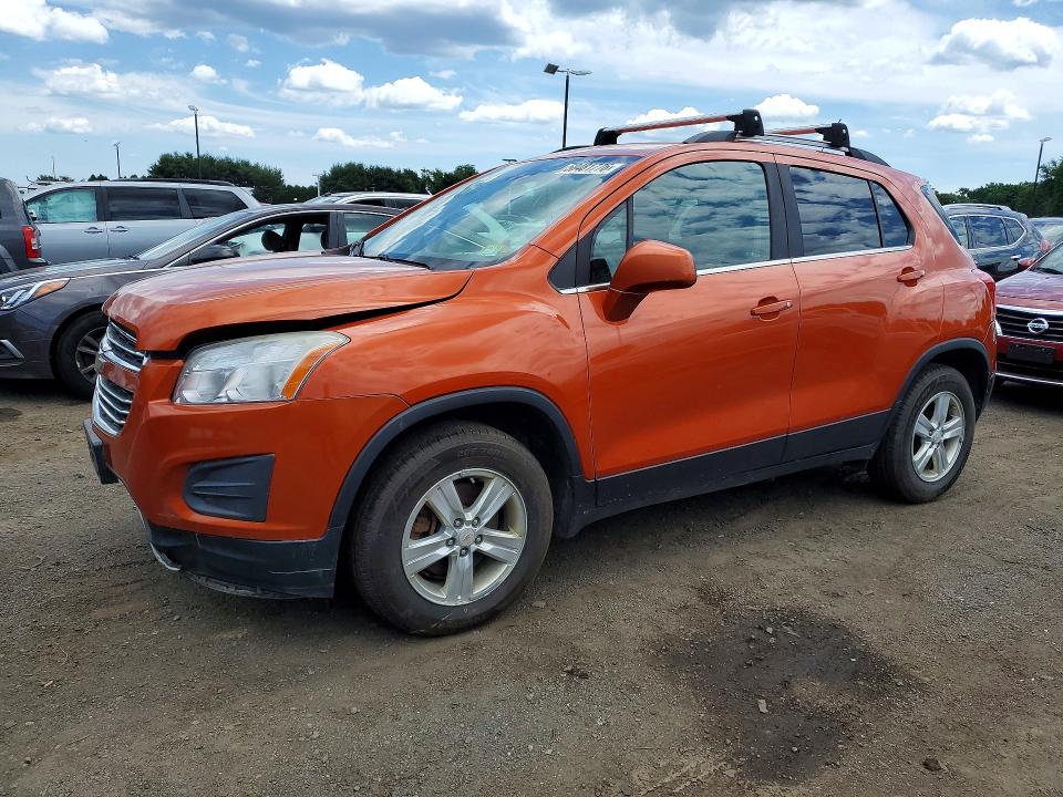 2016 Chevrolet Trax VIN KL7CJPSB5GB724490 COPART salvage auction — FRONT END, Vt - Certificate Of Title (P), sold $975 on 2026-07-27 (photo 1)