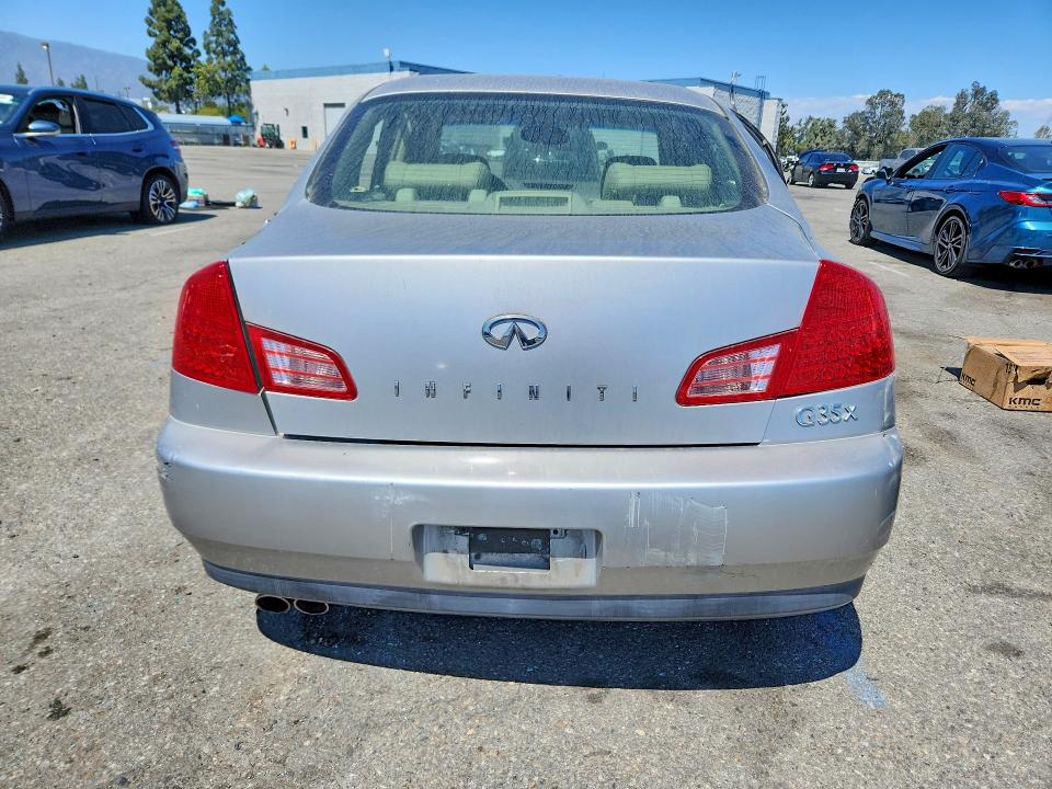 2004 Infiniti G35 VIN JNKCV51F14M719222 COPART salvage auction — SIDE, Ca - Salvage Certificate, sold $625 on 2026-07-28 (photo 6)