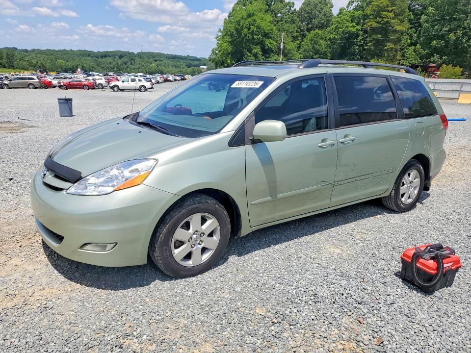2010 Toyota Sienna VIN 5TDYK4CC8AS306663 COPART salvage auction — REAR END, NC - SALVAGE CERTIFICATE OF TITLE, sold $550 on 2026-07-30 (photo 1)
