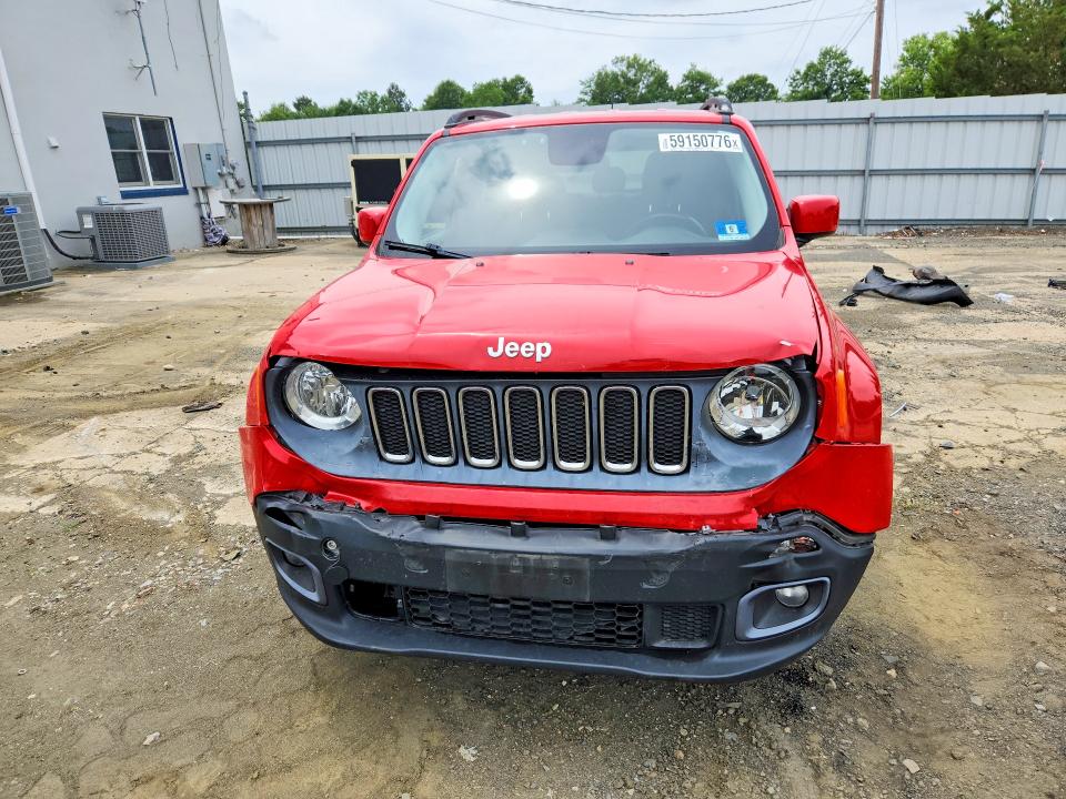 2015 Jeep Renegade VIN ZACCJBBT5FPB40237 COPART salvage auction — FRONT END, Nj - Cert Of Title-Salvage, sold $875 on 2026-08-05 (photo 5)