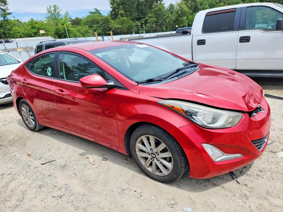 2014 Hyundai VIN KMHDH4AE6EU031311 COPART salvage auction — FRONT END, De - Salvage Certificate, sold $775 on 2026-07-28 (photo 4)