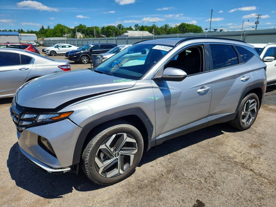 2022 Hyundai Tucson VIN 5NMJFCAE5NH124397 COPART salvage auction — FRONT END, Pa - Certificate Of Salvage, sold $10,200 on 2026-07-31 (photo 1)