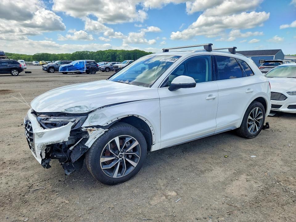 2021 Audi VIN WA1BAAFY8M2068978 COPART salvage auction — FRONT END, Ma - Cert Of Title-Salvage, sold $12,500 on 2026-07-08 (photo 1)