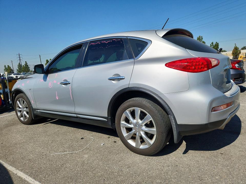 2017 Infiniti Qx50 VIN JN1BJ0RP6HM385030 COPART salvage auction — FRONT END, Ca - Salvage Certificate, sold $1,100 on 2026-07-28 (photo 2)