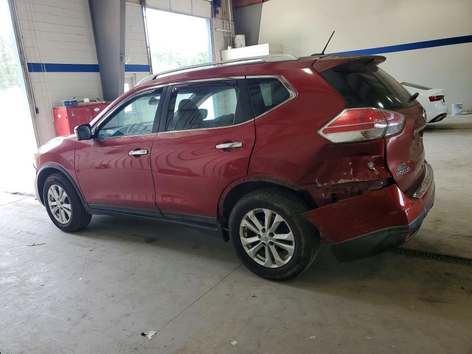 2015 Nissan Rogue VIN KNMAT2MV7FP506034 COPART salvage auction — REAR END, Va - Cert Of Title - Salvage, sold $1,850 on 2026-07-02 (photo 2)