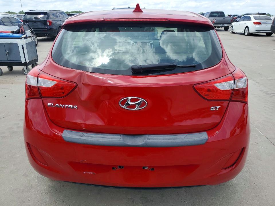 2013 Hyundai Elantra VIN KMHD35LE0DU111476 COPART salvage auction — WATER/FLOOD, TX - SALVAGE TITLE-FLOOD DAMAGE, sold $350 on 2026-07-02 (photo 6)