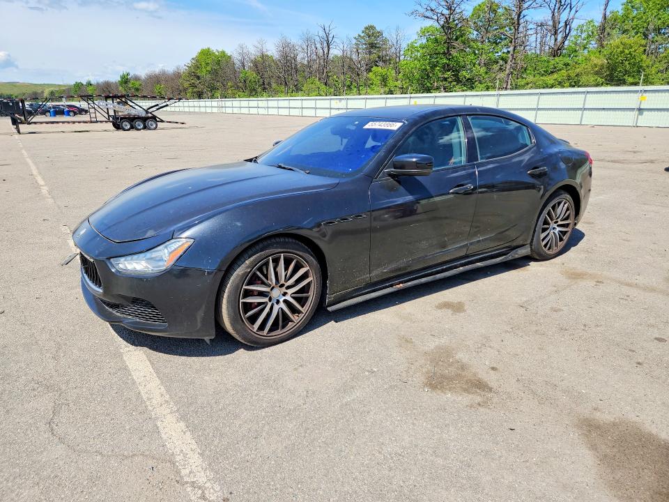 2015 Maserati Ghibli VIN ZAM57XSA3F1162137 COPART salvage auction — MINOR DENT/SCRATCHES, Sd - Cert Of Title-Salvage, sold $1,600 on 2026-07-20 (photo 1)
