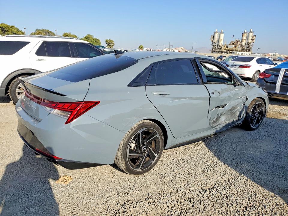 2023 Hyundai Elantra VIN KMHLR4AF6PU443765 COPART salvage auction — SIDE, CA - SALVAGE CERTIFICATE, sold $4,100 on 2026-07-28 (photo 3)
