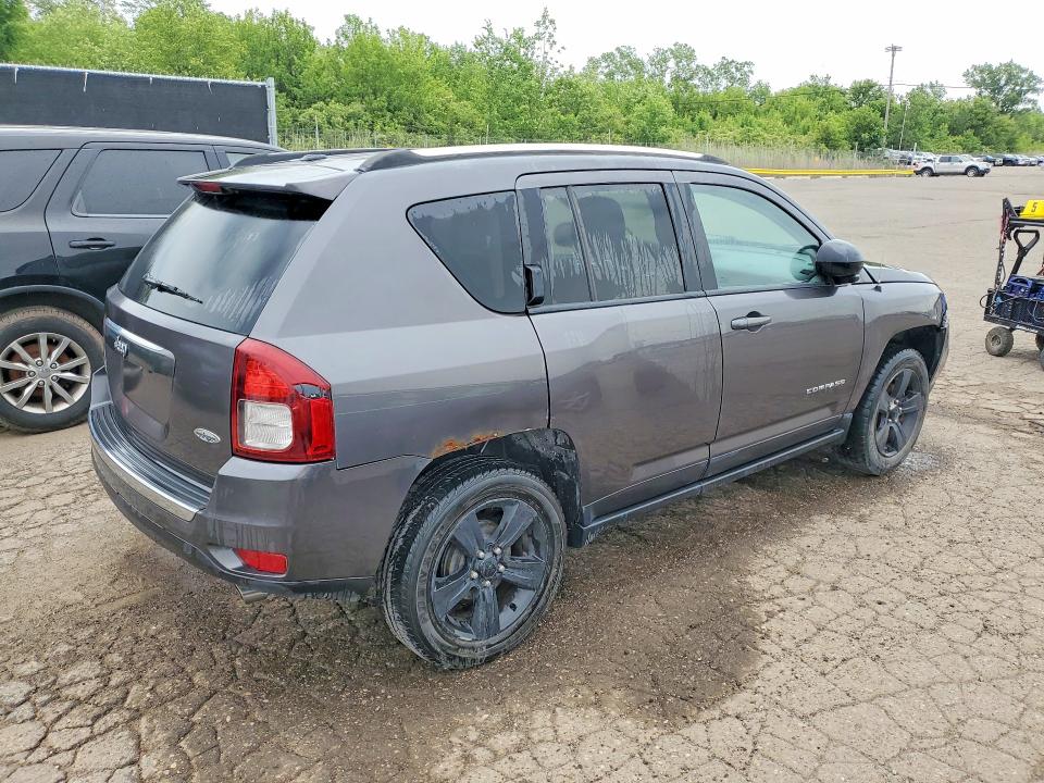 2017 Jeep Compass VIN 1C4NJCEB2HD163090 COPART salvage auction — FRONT END, Mi - Certificate Of Title, sold $675 on 2026-07-09 (photo 3)