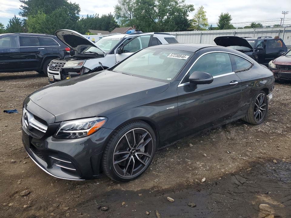 2020 Mercedes-benz C-klasse amg VIN WDDWJ6EBXLF962494 COPART salvage auction — REAR END, Md - Cert Of Salvage < 75% Damage, sold $13,100 on 2026-08-17 (photo 1)