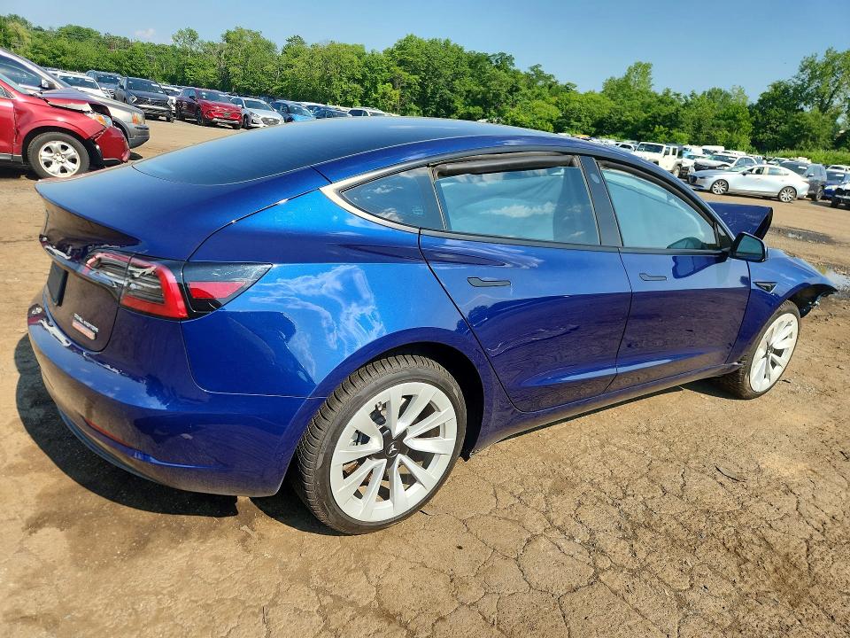 2023 Tesla Model 3 VIN 5YJ3E1EB9PF632781 COPART salvage auction — FRONT END, CT - CERT OF TITLE-SALVAGE, sold $4,200 on 2026-07-14 (photo 3)