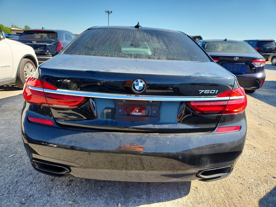 2018 BMW 7 series VIN WBA7F0C54JGM22962 COPART salvage auction — MINOR DENT/SCRATCHES, Wv - Certificate Of Title, sold $9,100 on 2026-07-27 (photo 6)