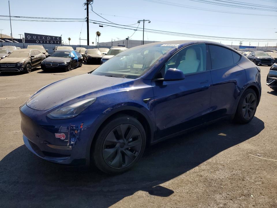 2024 Tesla Model y VIN 7SAYGAEE7RF184296 COPART salvage auction — REAR END, CA - SALVAGE CERTIFICATE, sold $13,500 on 2026-07-20 (photo 1)