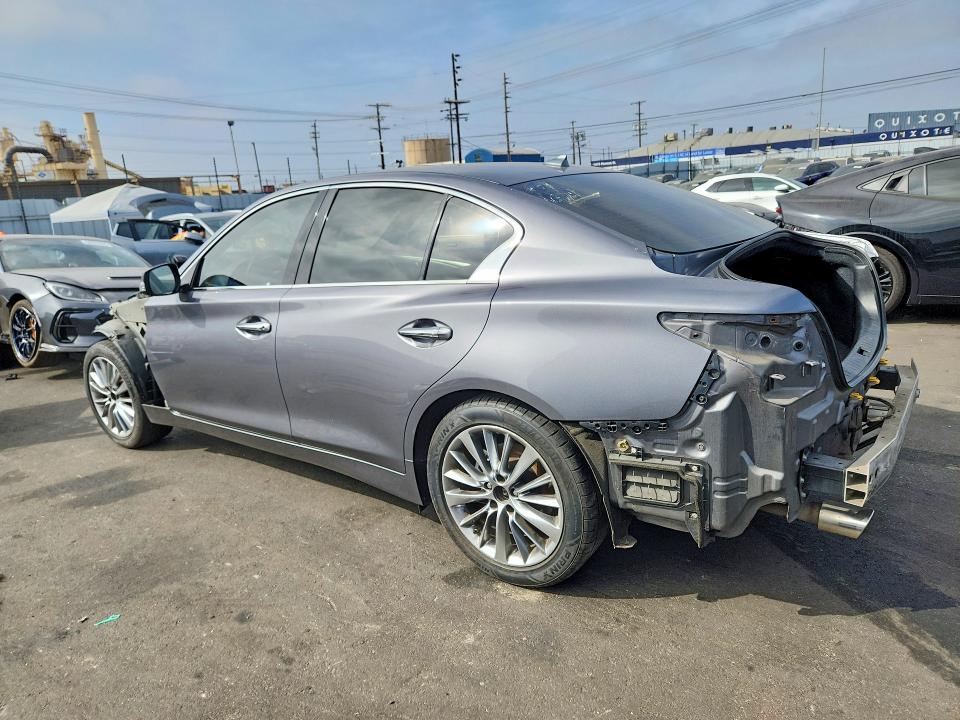 2020 Infiniti Q50 VIN JN1EV7AP2LM203869 COPART salvage auction — VANDALISM, Ca - Salvage Certificate, sold $250 on 2026-07-27 (photo 2)