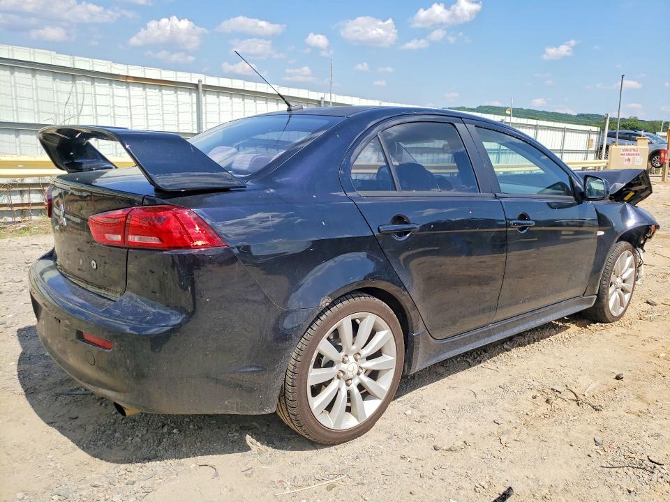 2008 Mitsubishi Lancer VIN JA3AU86U98U025080 COPART salvage auction — FRONT END, Va - Cert Of Title - Salvage, sold $275 on 2026-07-06 (photo 3)