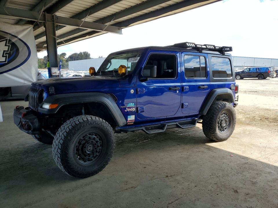 2018 Jeep Wrangler unlimited VIN 1C4HJXDNXJW331973 COPART salvage auction — FRONT END, CA - SALVAGE CERTIFICATE, sold $10,700 on 2026-07-16 (photo 1)