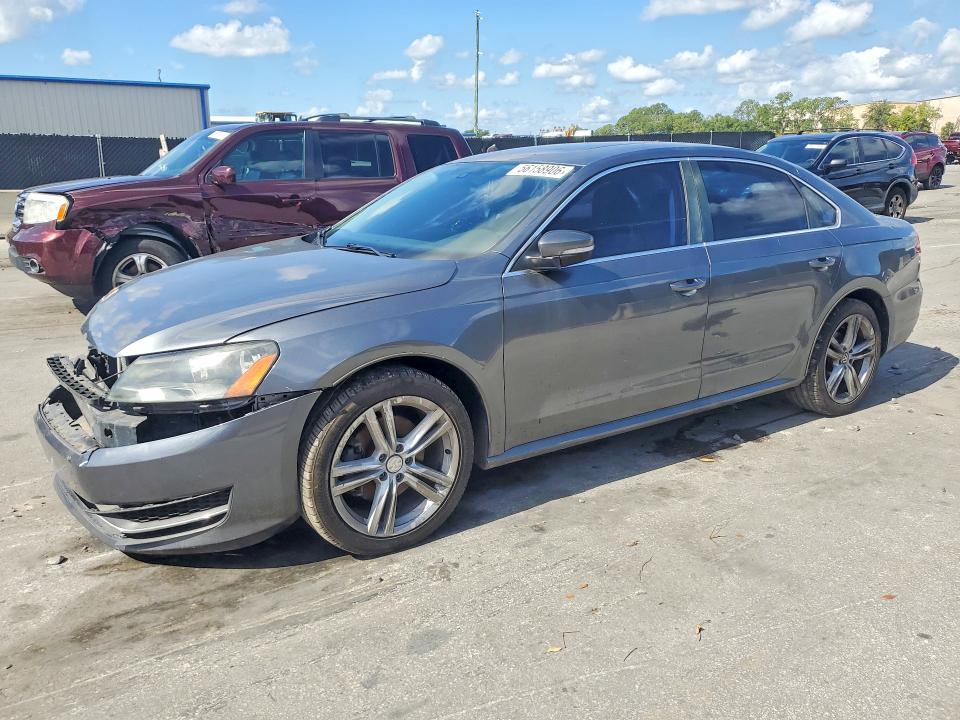 2014 Volkswagen Passat VIN 1VWBH7A35EC014188 COPART salvage auction — FRONT END, Fl - Cert Of Title Slvg Rebuildable, sold $850 on 2026-07-30 (photo 1)