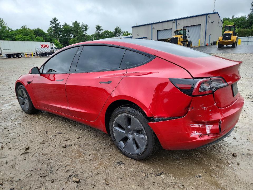 2023 Tesla Model 3 VIN 5YJ3E1EA3PF431725 COPART salvage auction — REAR END, Ma - Cert Of Title-Salvage, sold $5,700 on 2026-07-09 (photo 2)