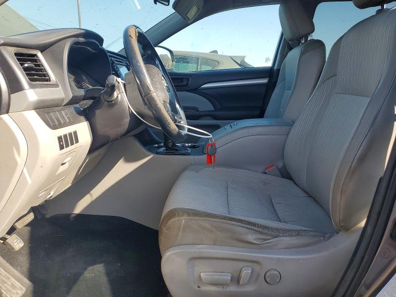 2016 Toyota Highlander VIN 5TDZKRFH5GS141219 COPART salvage auction — REAR END, Ca - Salvage Certificate, sold $3,150 on 2026-07-09 (photo 7)