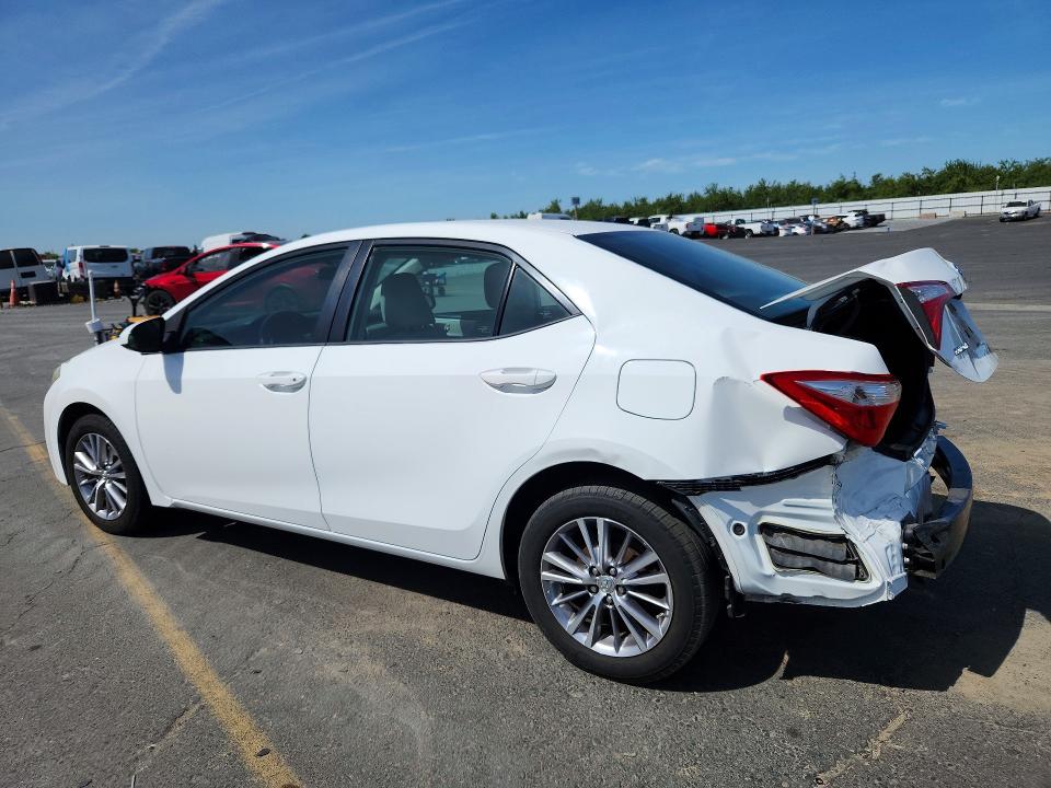 2015 Toyota Corolla VIN 5YFBURHE5FP214269 COPART salvage auction — REAR END, Ca - Salvage Certificate, sold $1,200 on 2026-07-30 (photo 2)