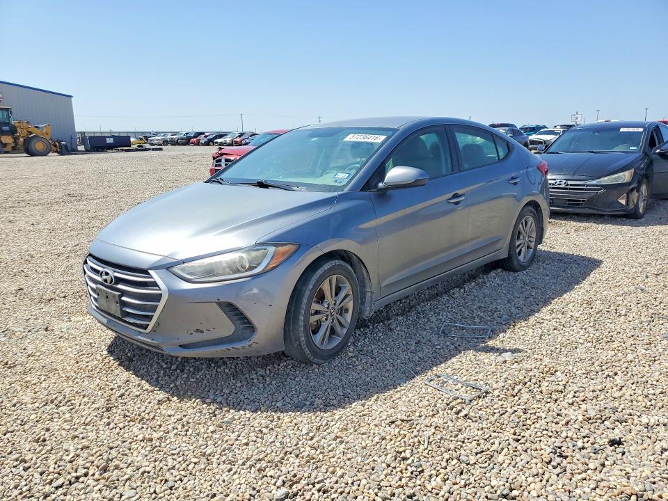 2017 Hyundai Elantra VIN KMHD84LF9HU410006 COPART salvage auction — HAIL, Tx - Cert Of Title-Rebuilt Salvage (P), sold $1,650 on 2026-07-09 (photo 1)