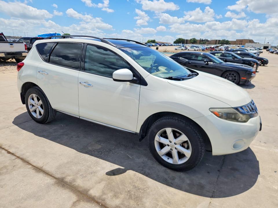 2009 Nissan Murano VIN JN8AZ18U69W028424 COPART salvage auction — FRONT END, Tx - Salvage Vehicle Title, sold $1,300 on 2026-07-30 (photo 4)