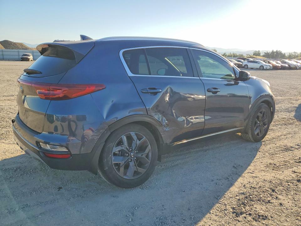 2021 Kia Sportage VIN KNDP63AC2M7922676 COPART salvage auction — REAR END, Ca - Salvage Certificate, sold $2,700 on 2026-07-10 (photo 3)