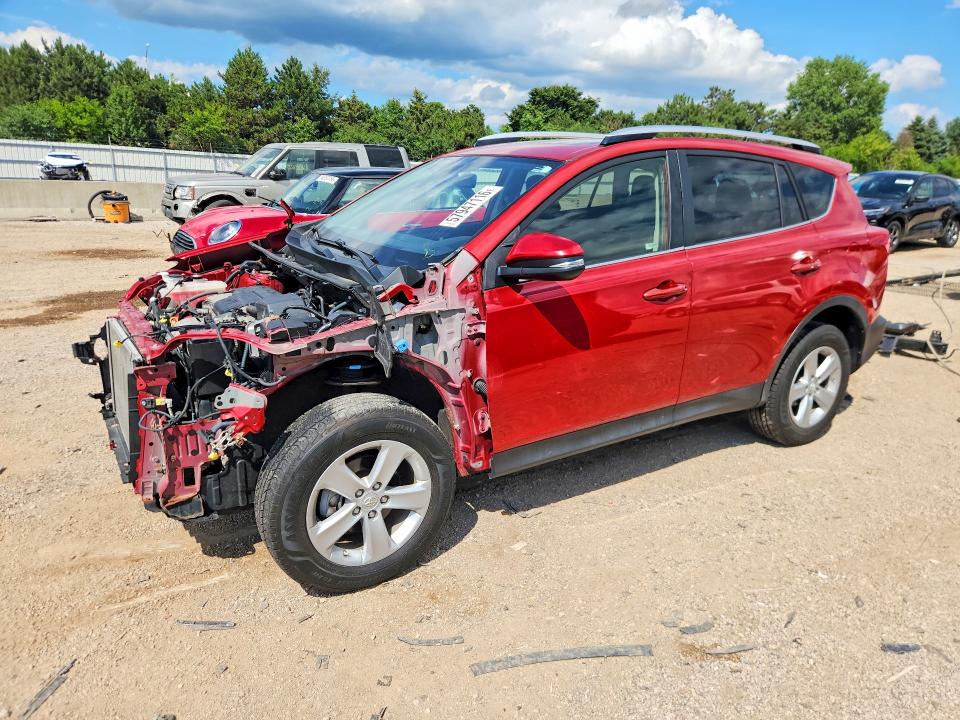 2014 Toyota VIN JTMRFREV7EJ005311 COPART salvage auction — FRONT END, Il - Salvage Certificate, sold $4,300 on 2026-07-28 (photo 1)