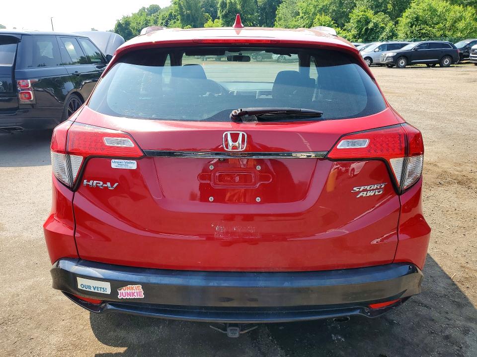2019 Honda Hr-v VIN 3CZRU6H13KG729260 COPART salvage auction — MINOR DENT/SCRATCHES, Nh - Certificate Of Title, sold $4,950 on 2026-07-03 (photo 6)