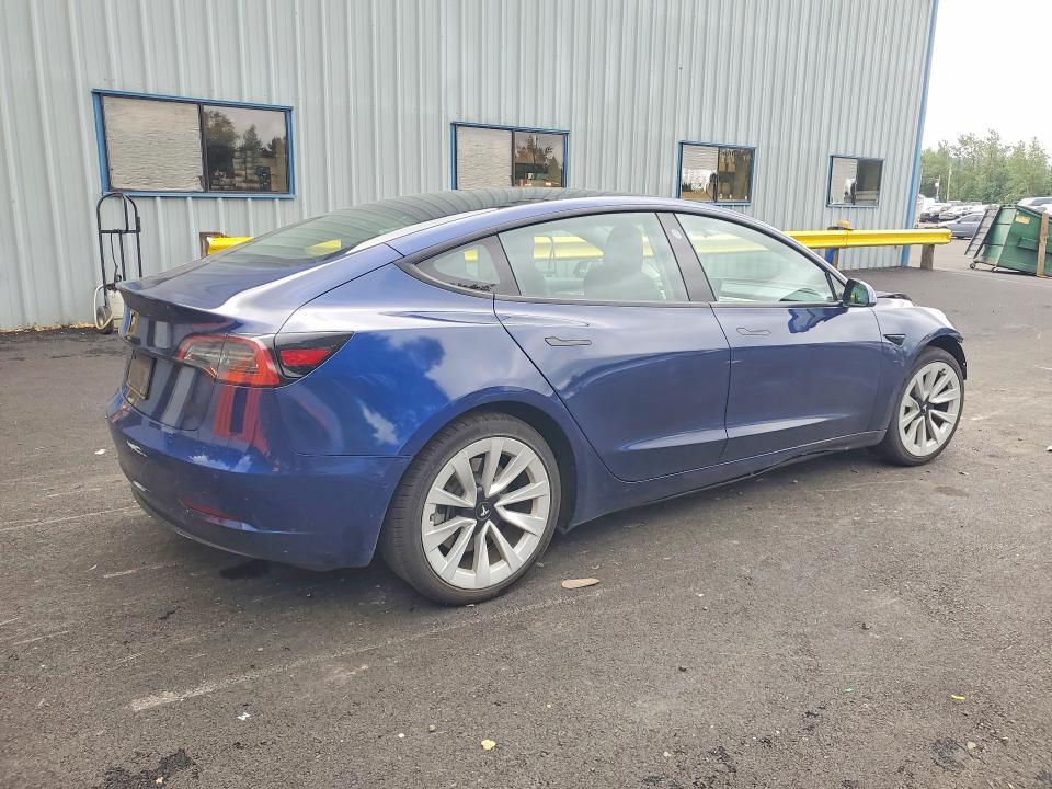 2022 Tesla Model 3 VIN 5YJ3E1EA5NF370150 COPART salvage auction — FRONT END, Or - Certificate Of Title, sold $8,300 on 2026-07-06 (photo 3)