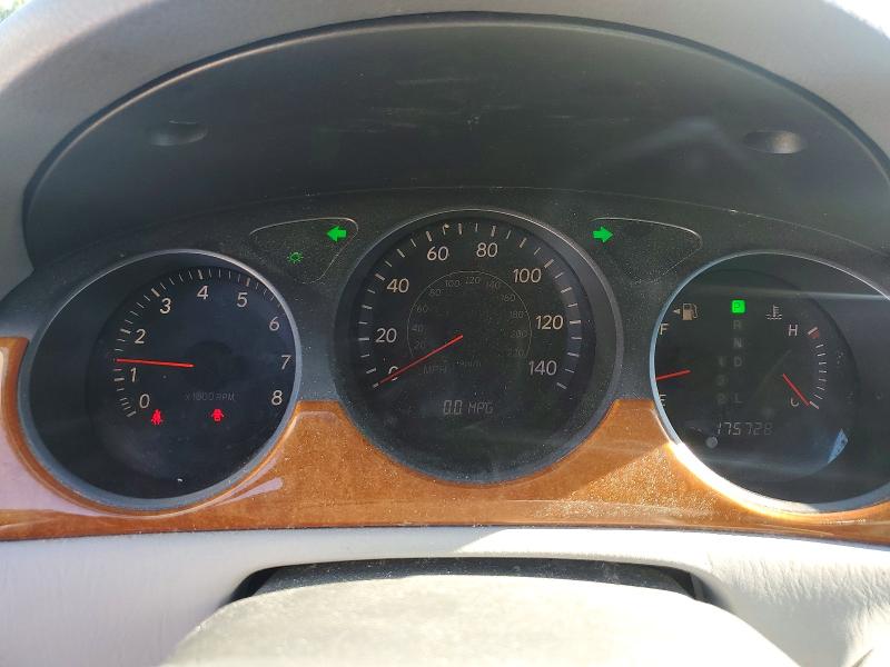 2005 Lexus Es 330 VIN JTHBA30G655101170 COPART salvage auction — FRONT END, Va - Certificate Of Title, sold $425 on 2026-07-07 (photo 9)