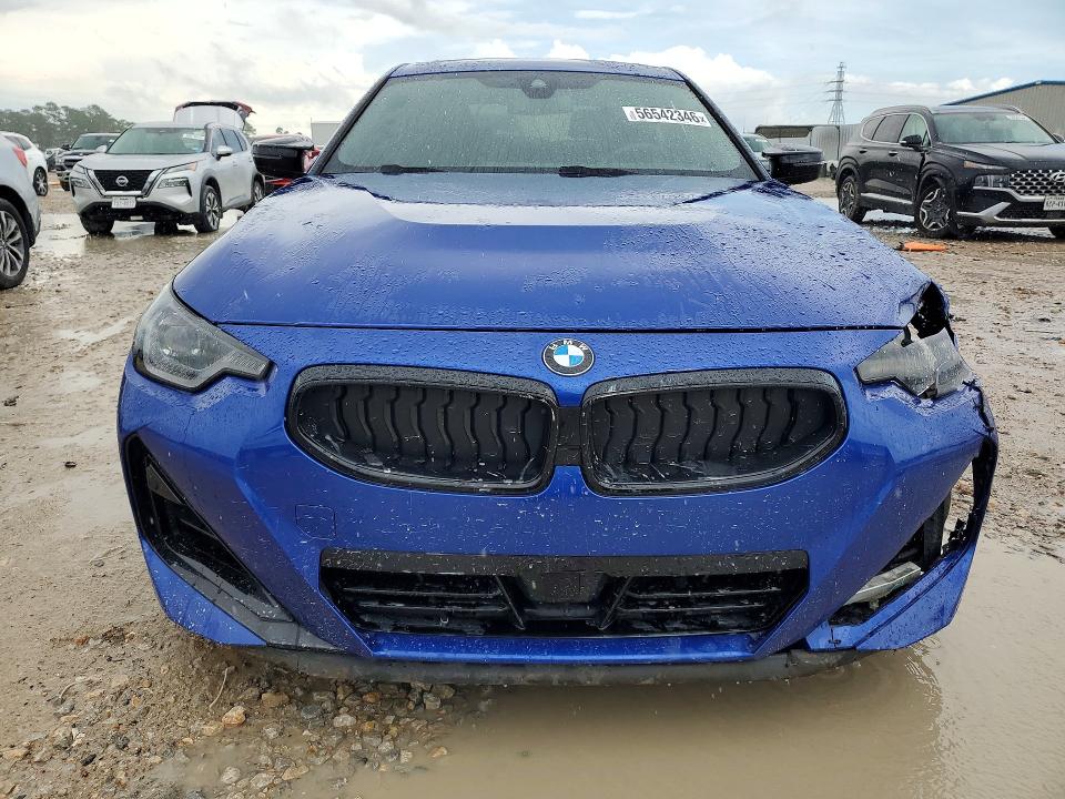2024 BMW M2 VIN 3MW53CM00R8E73812 COPART salvage auction — FRONT END, Tx - Salvage Vehicle Title, sold $24,000 on 2026-07-07 (photo 5)