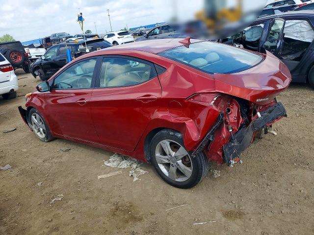 2011 Hyundai Elantra VIN KMHDH4AE6BU132652 COPART salvage auction — REAR END, Oh - Cert Of Title-Salvage, sold $300 on 2026-07-28 (photo 2)
