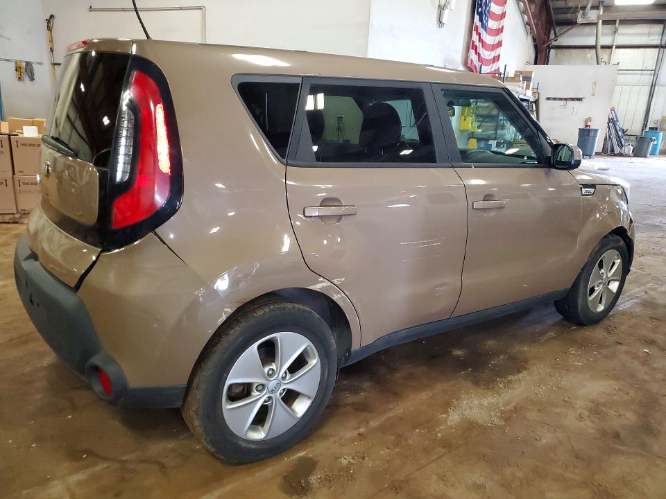 2015 Kia Soul VIN KNDJN2A27F7231978 COPART salvage auction — FRONT END, MI - CERTIFICATE OF TITLE, sold $500 on 2026-07-31 (photo 3)