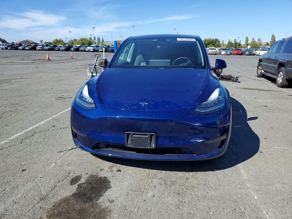 2020 Tesla Model y VIN 5YJYGDEF6LF018575 COPART salvage auction — FRONT END, Ca - Salvage Certificate, sold $8,200 on 2026-07-17 (photo 5)