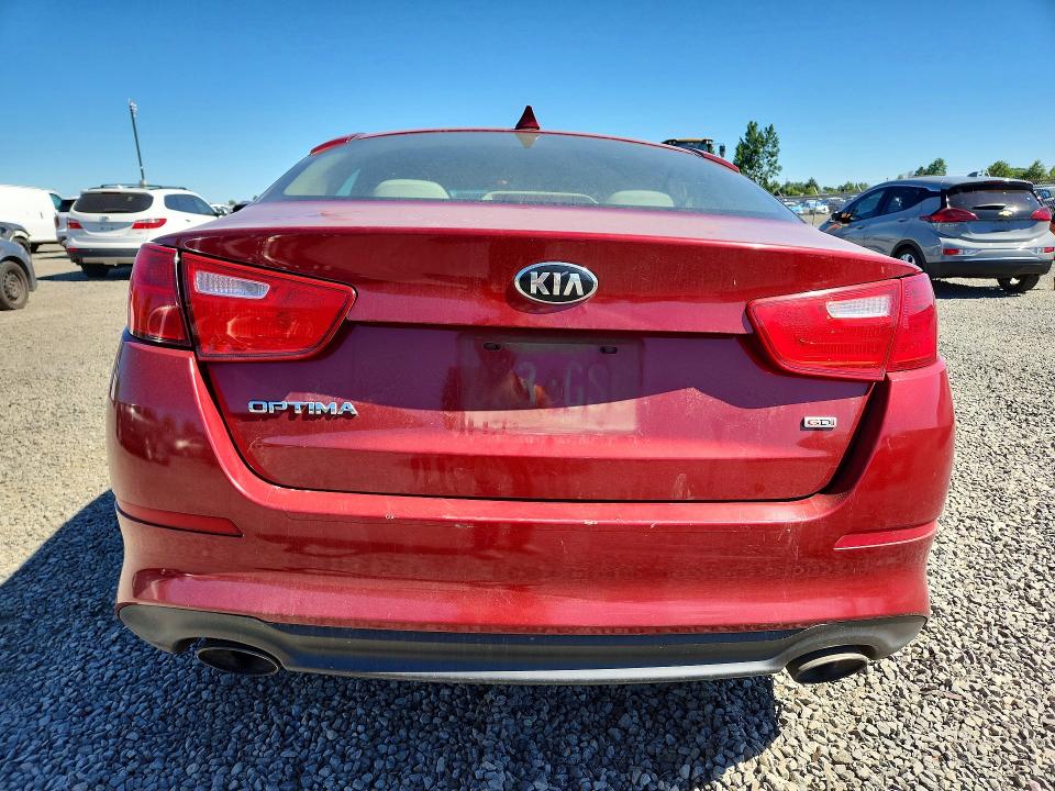 2014 Kia Optima VIN 5XXGM4A71EG265442 COPART salvage auction — FRONT END, Or - Salvage Title Certificate, sold $200 on 2026-07-28 (photo 6)