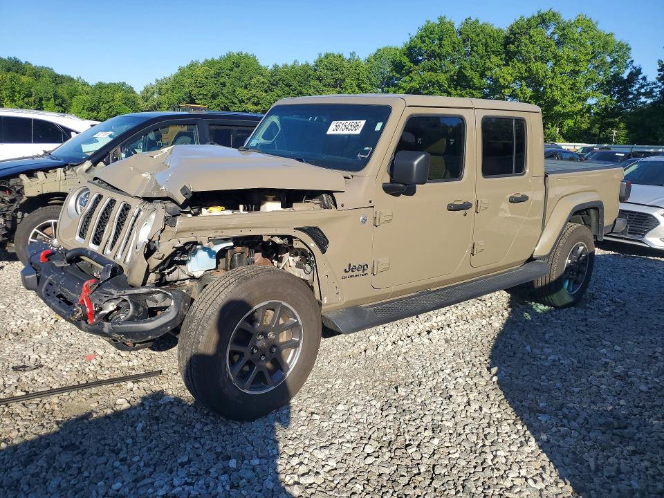 2020 Jeep Gladiator VIN 1C6HJTFG4LL203456 COPART salvage auction — FRONT END, Ma - Cert Of Title-Salvage, sold $8,200 on 2026-07-31 (photo 1)
