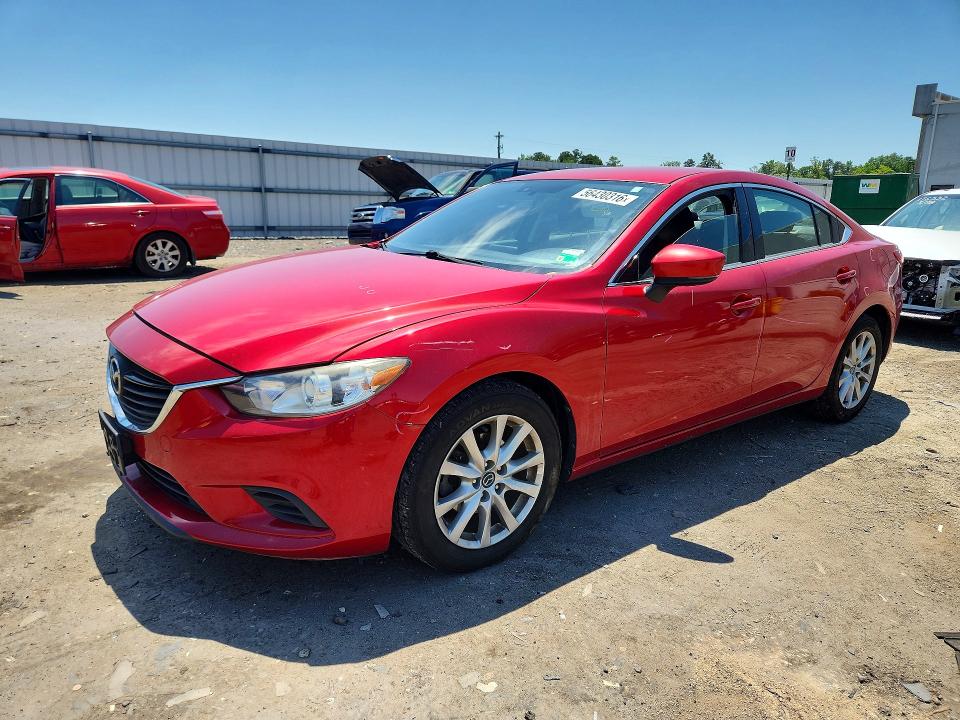 2017 Mazda 6 VIN JM1GL1U52H1142728 COPART salvage auction — FRONT END, VA - CERT OF TITLE - SALVAGE, sold $1,750 on 2026-07-08 (photo 1)
